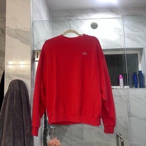 Red Crewneck Sweatshirt